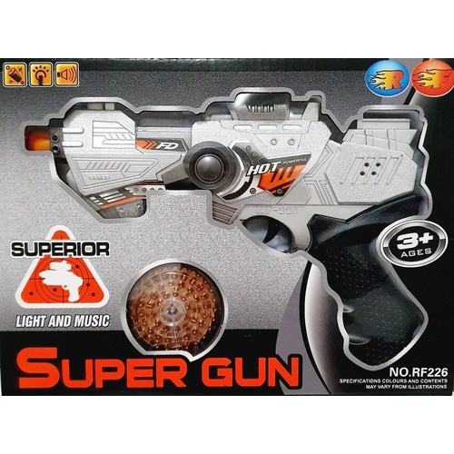 Metralhadora Pistola Brinquedo Tipo Nerf Luz Som Camuflada - R$ 59,99