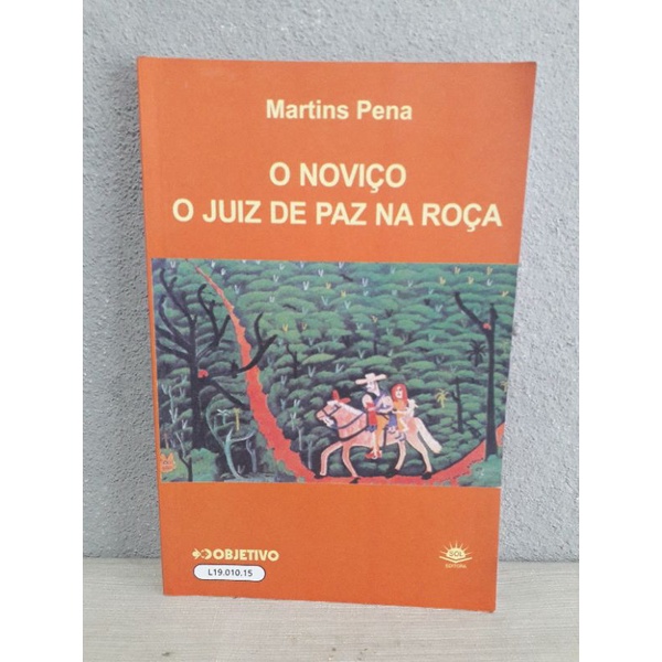 Livro o noviço o juiz de paz na roça - Martins pena | Shopee Brasil