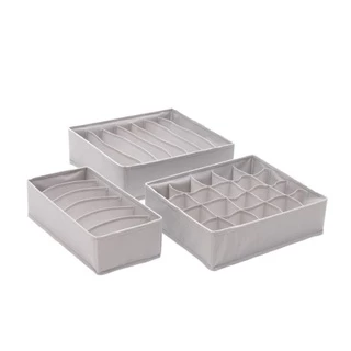 Kit 3 Organizadores Calcinhas Meia Sutiã Gaveta Divisória