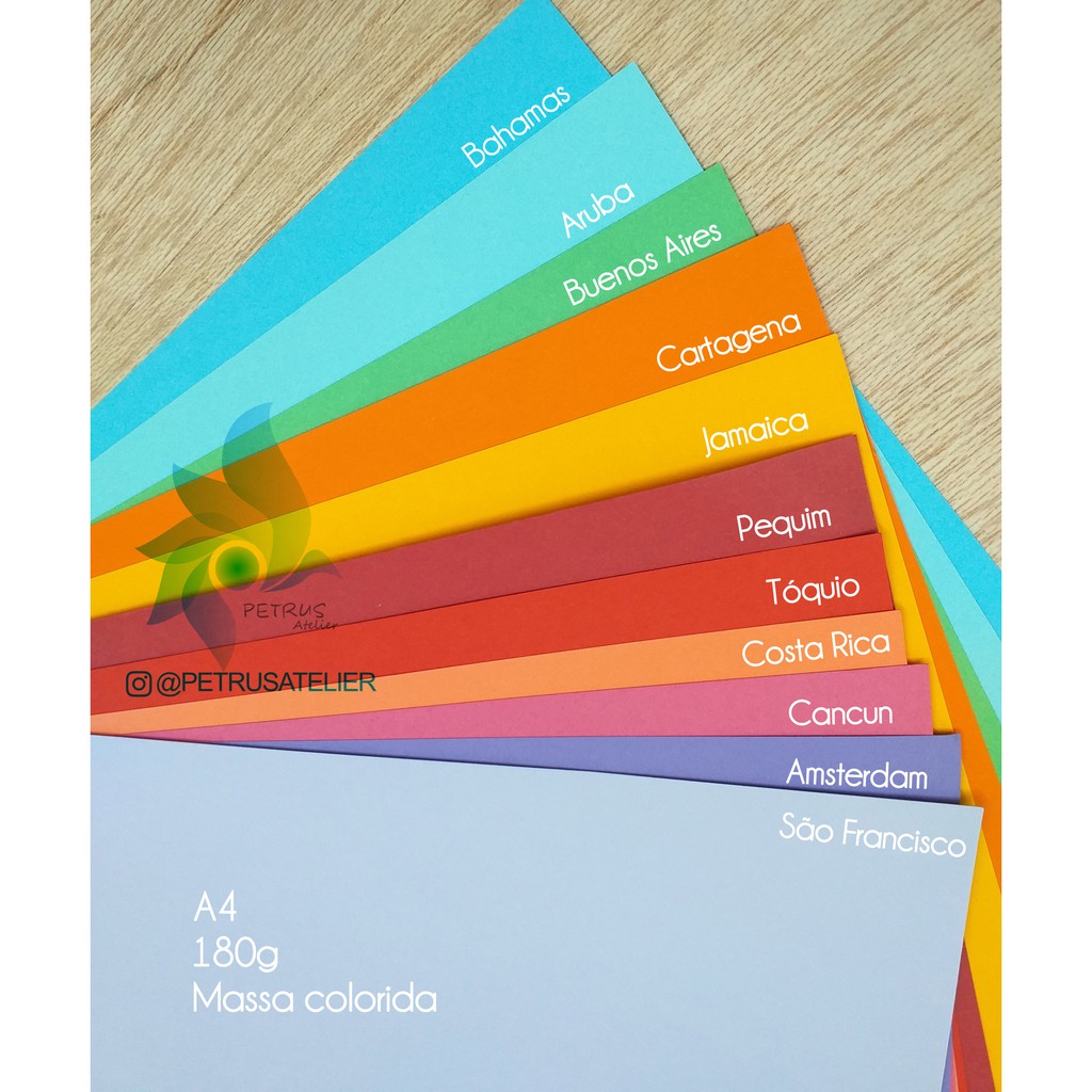 Color Plus Cores Vivas A4 180g ( 5 unidades) | Shopee Brasil