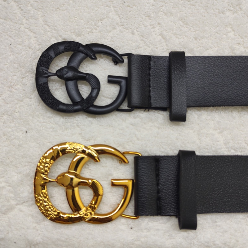 Cinto Gucci com fivela prata, dourada Ou Preto - envio imediato!