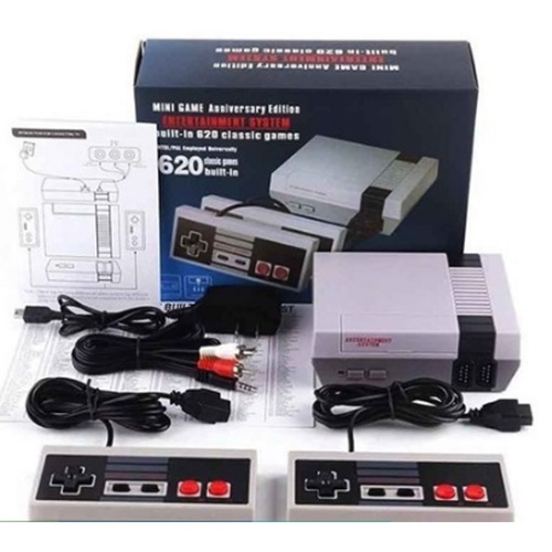 Video Game Retro Anos 80 E 90 620 Jogos 8 bits 2 Controles tipo nitendo  Console game antigo