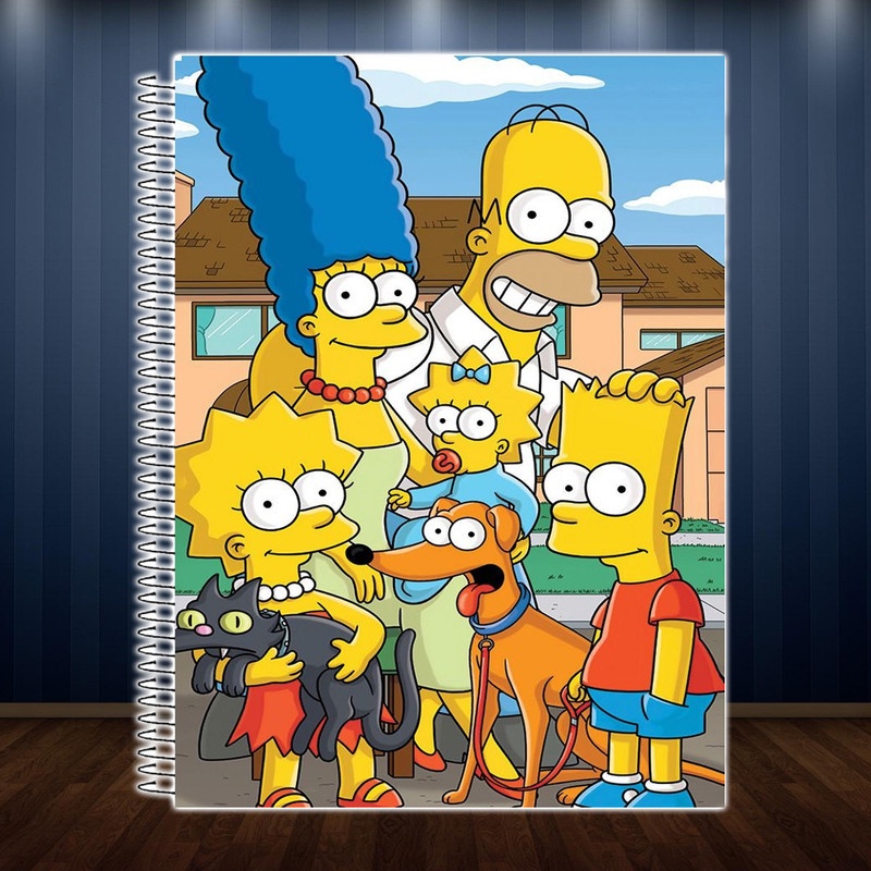 Caderno 10 Matérias Os Simpsons Personalizado | Shopee Brasil