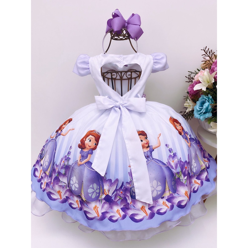 9 melhor ideia de Vestido princesinha sofia em 2023  vestido princesinha  sofia, vestido infantil festa, vestido da princesa sofia