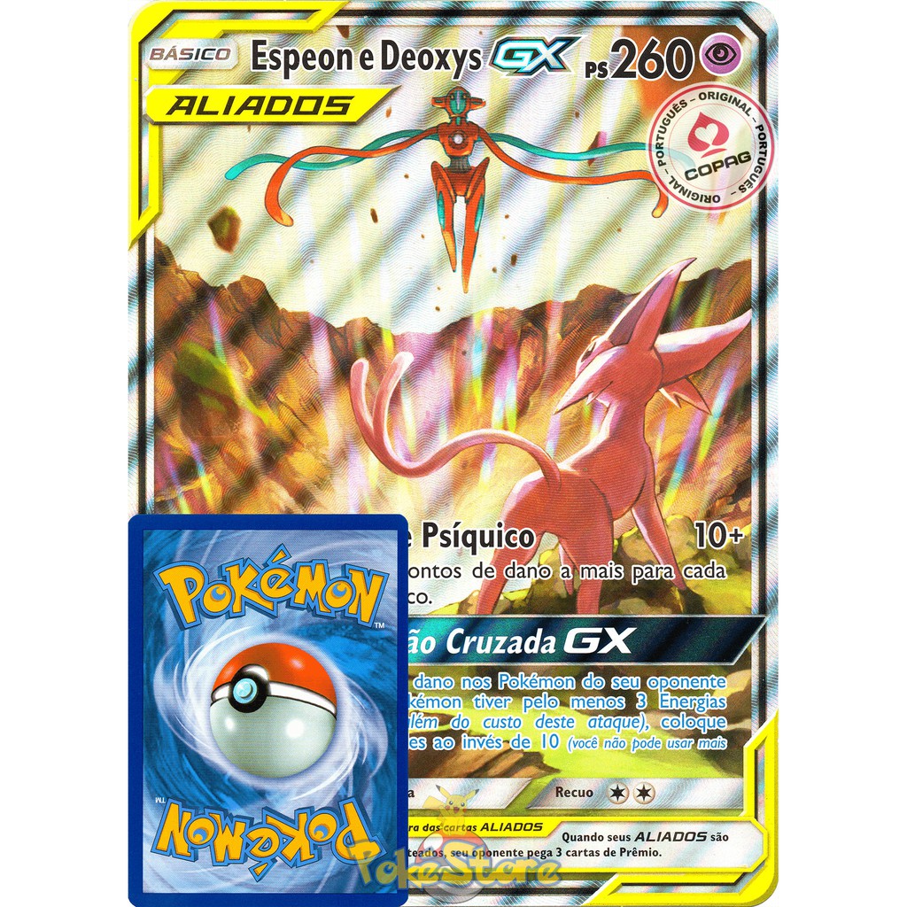 Carta Pokemon Deoxys Gigante  Brinquedo Pokemon Usado 70908011