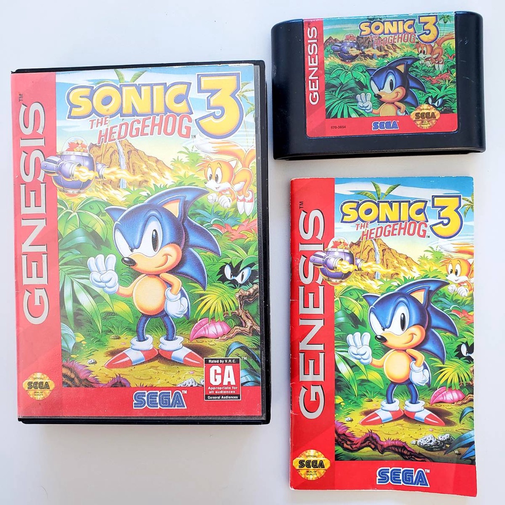 Sonic 3 Original Sega Genesis Mega Drive Shopee Brasil