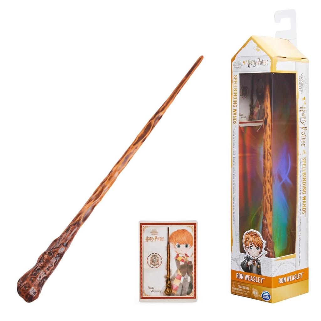 Varinha Mágica Ron Weasley Harry Potter Oficial Spellbinding Wands ...
