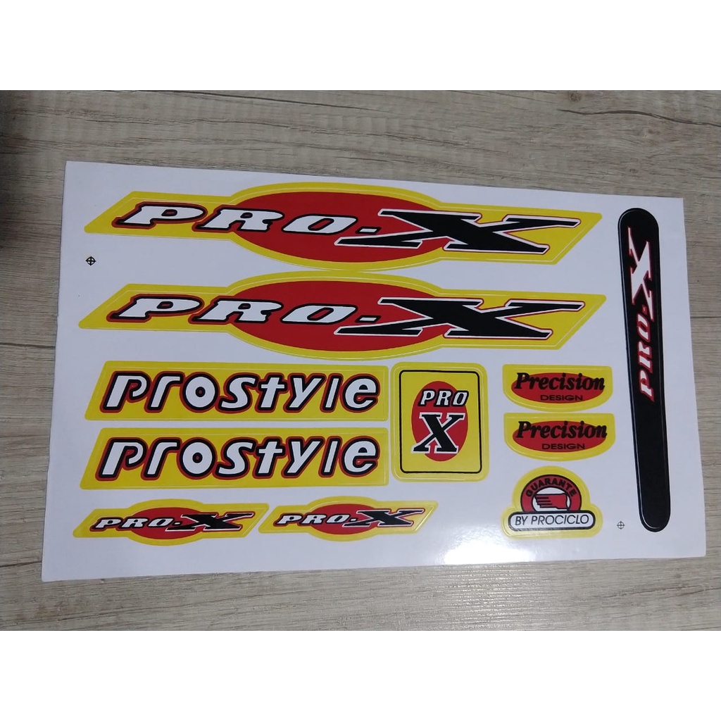Cartela de Adesivo - Pro-X ProStyle - Bicicleta Bike | Shopee Brasil