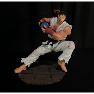 Boneco colecionável figure do Ryu Street Fighter em impressão 3D.