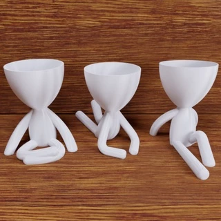 Kit 3 Vasinhos Bob Mini - Vasos BBB20 - Impressão 3D Decoração Interior - Diversas cores e tamanhos