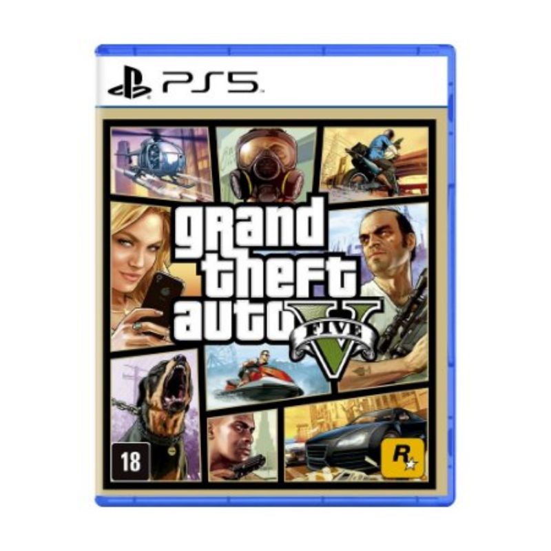 Jogo Grand Theft Auto V Mídia física Lacrado PS5