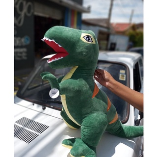 Desenho Animado de Dinossauro Tir Anossauro Boneco de Pelúcia Fofo Verde -  40Cm