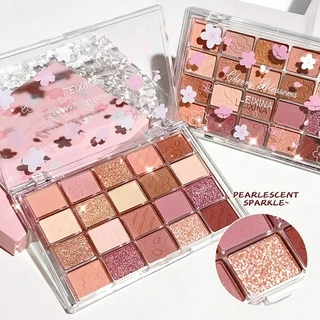 Paleta de sombras de 20 cores lantejoulas Glitter perolado fosco ins paleta de maquiagem