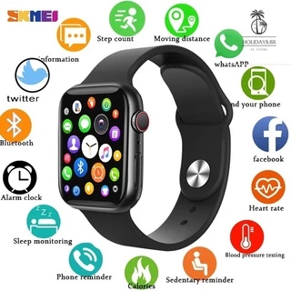Smartwatch bluetooth com chamada, cronômetro e monitor de freqüência cardíaca x8 max