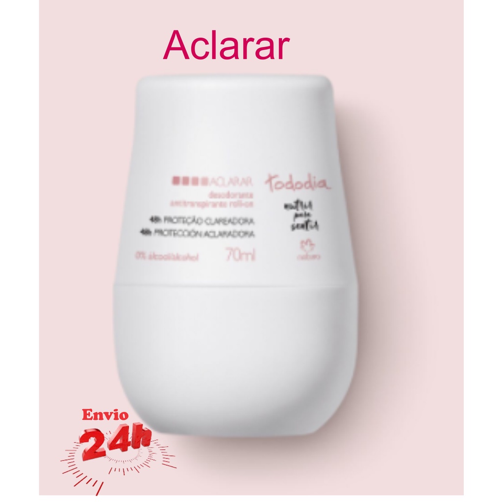Desodorante Roll-On Clareador antitranspirante roll on Aclarar Todo Dia ...