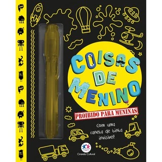 Coisas De Menino Diario Secreto Com Caneta Tinta Invisivel