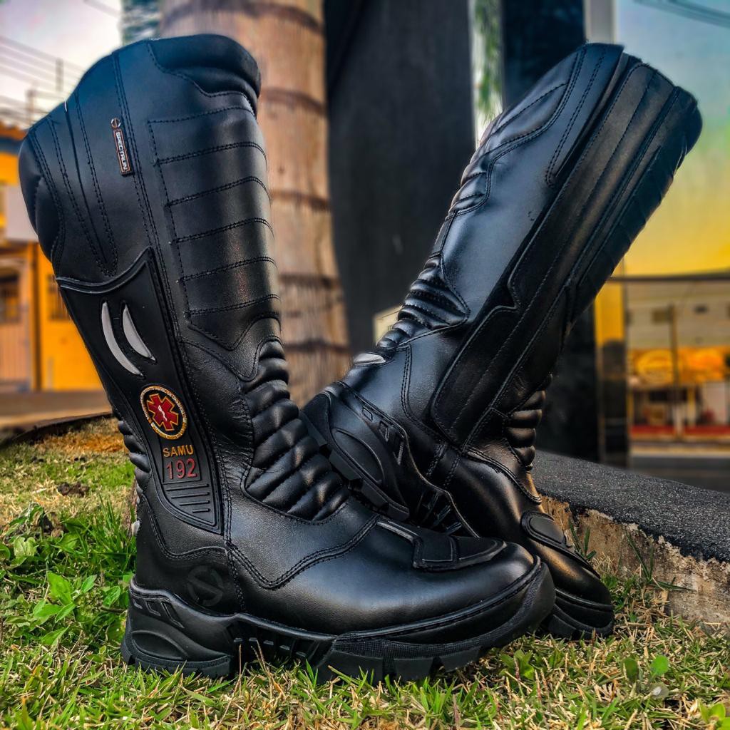 Bota Cano Alto Para Samu Bombeiro Civil Rocam Aph Promocao