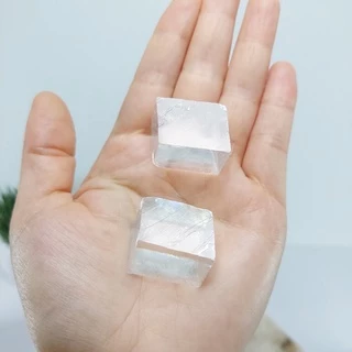 Pedra Calcita Ótica Natural Bruta 2,5 a 3cm aprox.(Amplificação e Purificação)