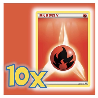 Pokémon TCG Online - Exemplos de cartas: Energia Básica (Grama/Fogo/Água/ Elétrico)