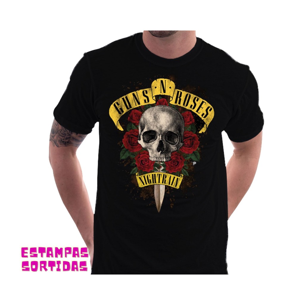 Camisa de hot sale rock masculina