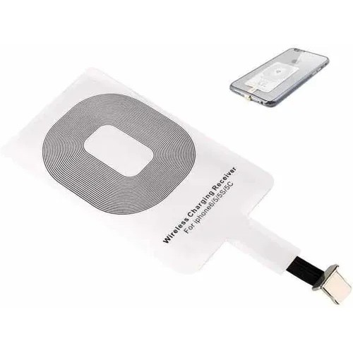 Adaptador Receptor Carregamento Sem Fio Qi Para Iphones