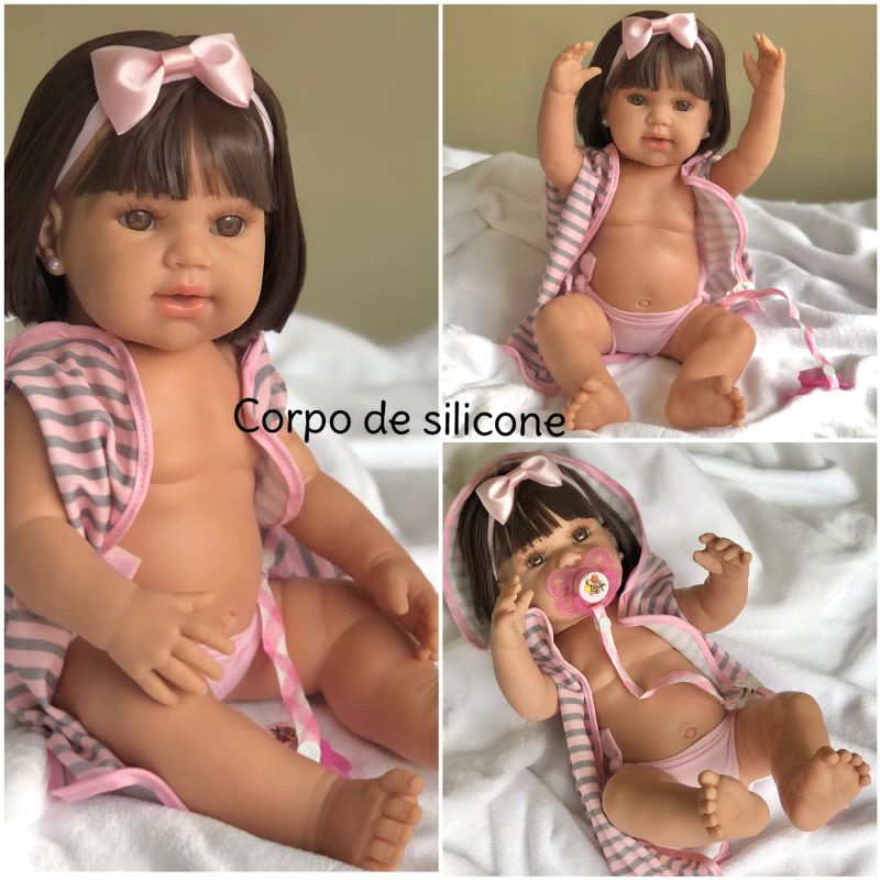 boneca reborn silicone em Promoção na Shopee Brasil 2023
