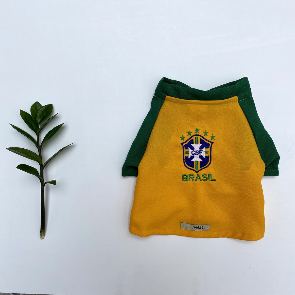 Camisa do Brasil para pets - cães e gatos