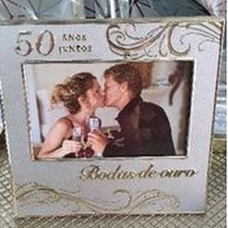 Porta retrato Bodas (ouro e prata)