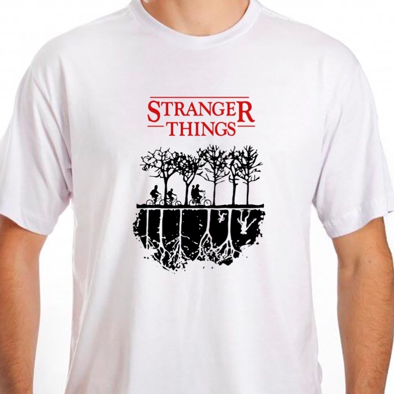 Stranger things T-shirt  Camisetas bff, Camisetas para amigas, Camisas  recortadas