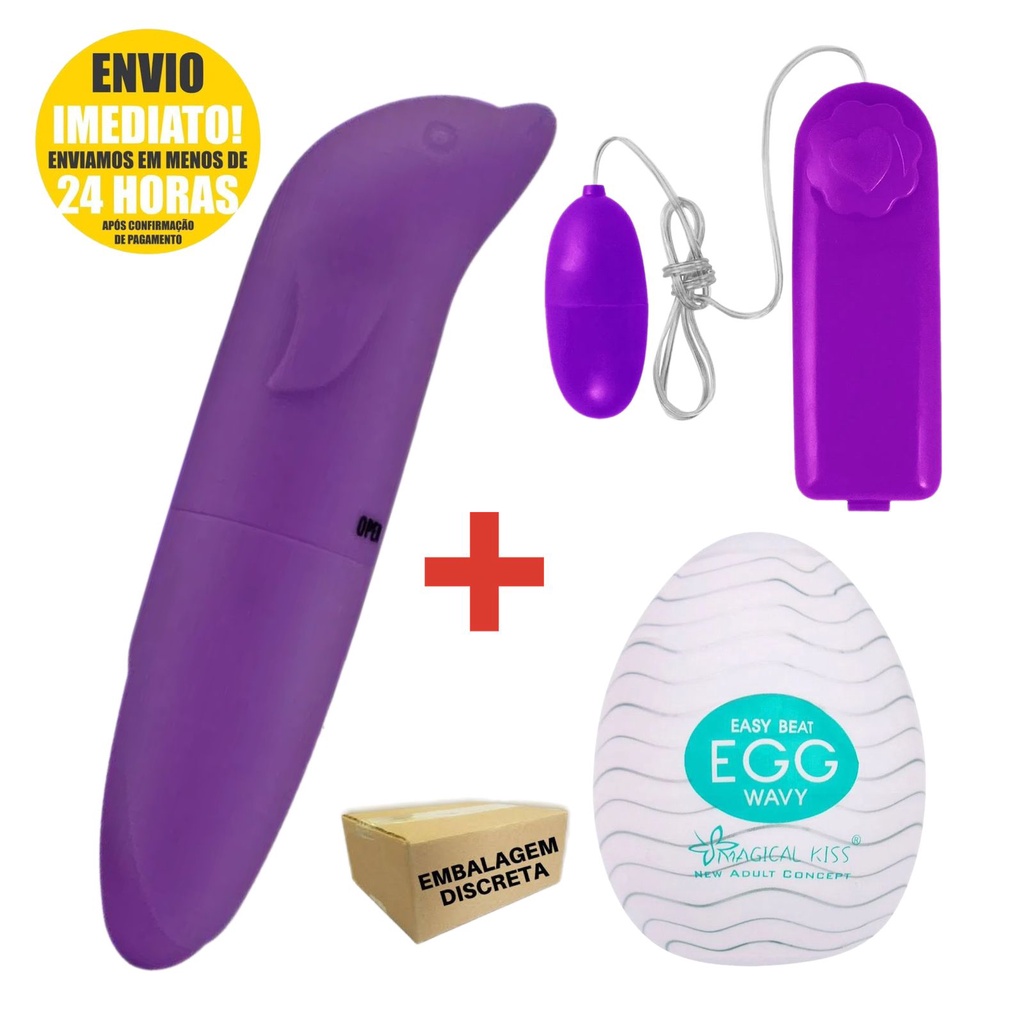 Vibrador Mini Bullet Golfinho Aveludado Egg Masturbador Shopee Brasil 4458