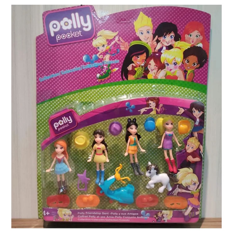 Boneca Polly Pocket Kit com 3 Bonecas Club House - GMF82 - Mattel