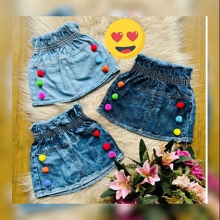 Saia jeans best sale infantil mercado livre