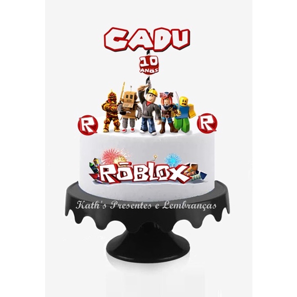 Roblox em 2023  Figurinhas de natal, Bolo de castelo, Topper de bolo