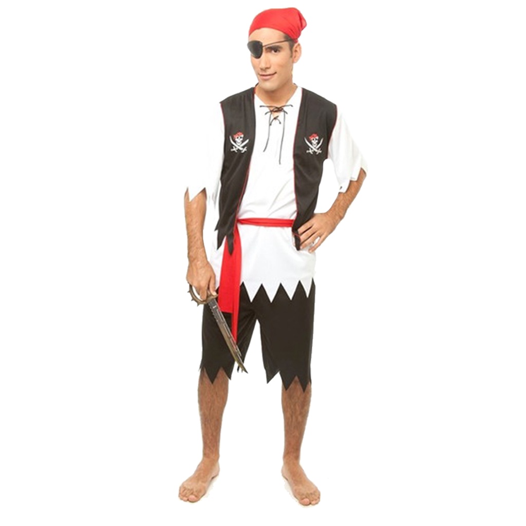 Fantasia Pirata Masculino Adulto - Mundo das Fantasias - Fantasia - Magaz.....