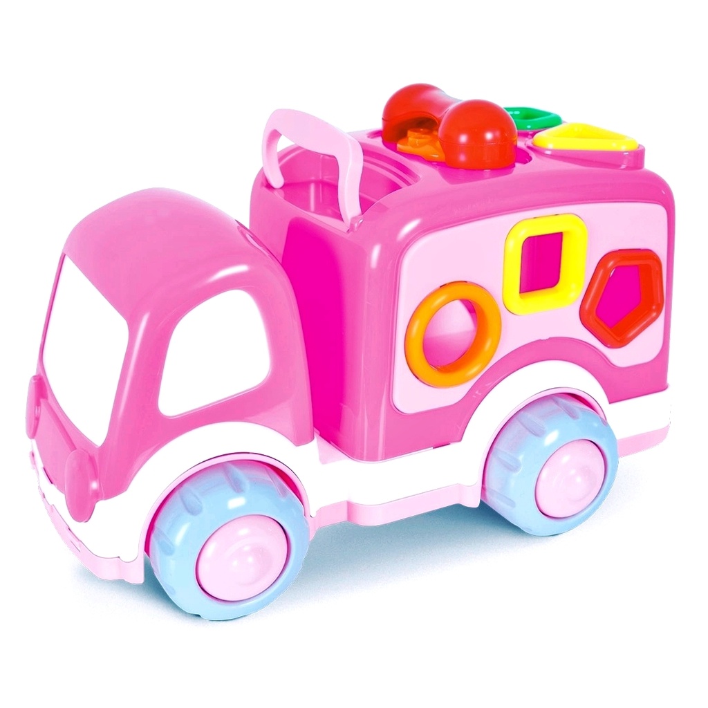 Caminhão de Brinquedo Bebê Educativo Interativo Baby Land Dino Escolar -  Rosa