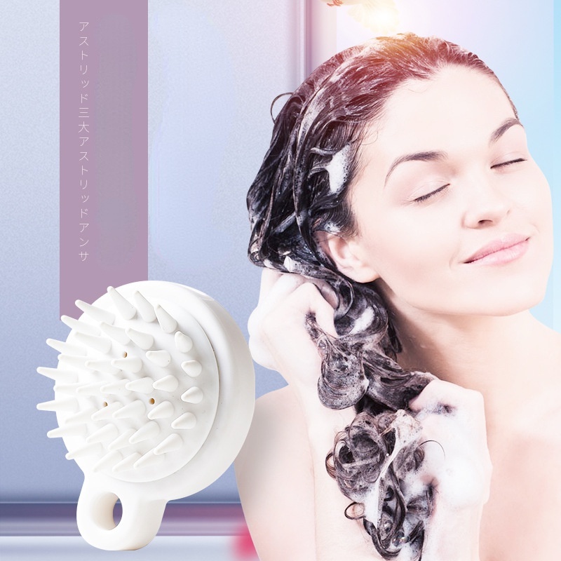 Escova De Silicone Para Shampoo Massagem Adulto Estilo Japonês Shopee Brasil