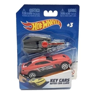 Lançador Chave Radical Hot wheels Carro Vermelho F00034 Fun