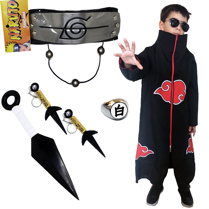 Bandana Da Akatsuki Fantasia Itachi Colar Anime Anel Naruto