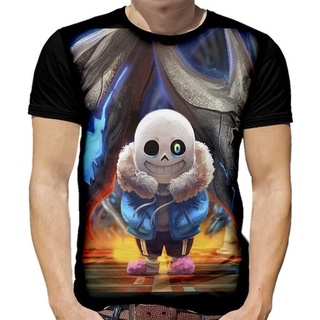 Camisa Camiseta Básica Unissex Skull Undertale