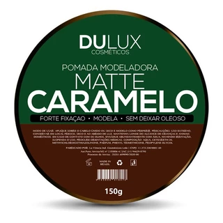 Cera Modeladora Dulux Matte Caramelo 150g Cabelo E Barba Para Cabelo e Barba