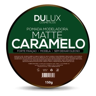 Cera Modeladora Dulux Matte Caramelo 150g Cabelo E Barba Para Cabelo e Barba