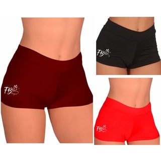 KIT 3 Calcinhas FB Box Feminina Confort Shortinho Antiodor Original Cueca Feminina Luxo