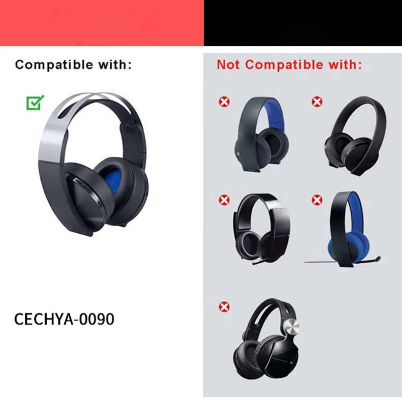 Substituicao Earmuff Soft Foam Ear Pads for PS4 VR Platinum Wireless Headset CECHYA 0090 fone de ouvido pads Shopee Brasil