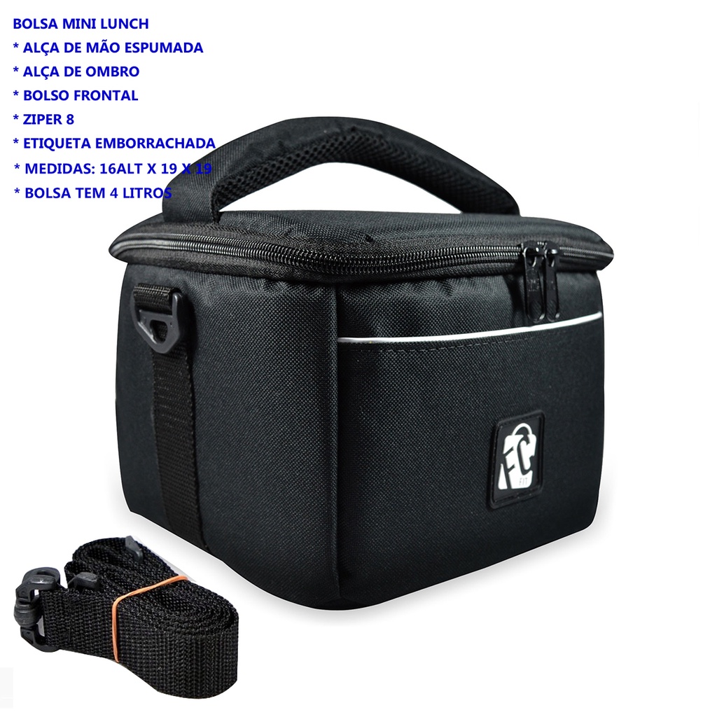 Bolsa Térmica Marmita Fitness Necessarie Camping Viagem Academia Cores