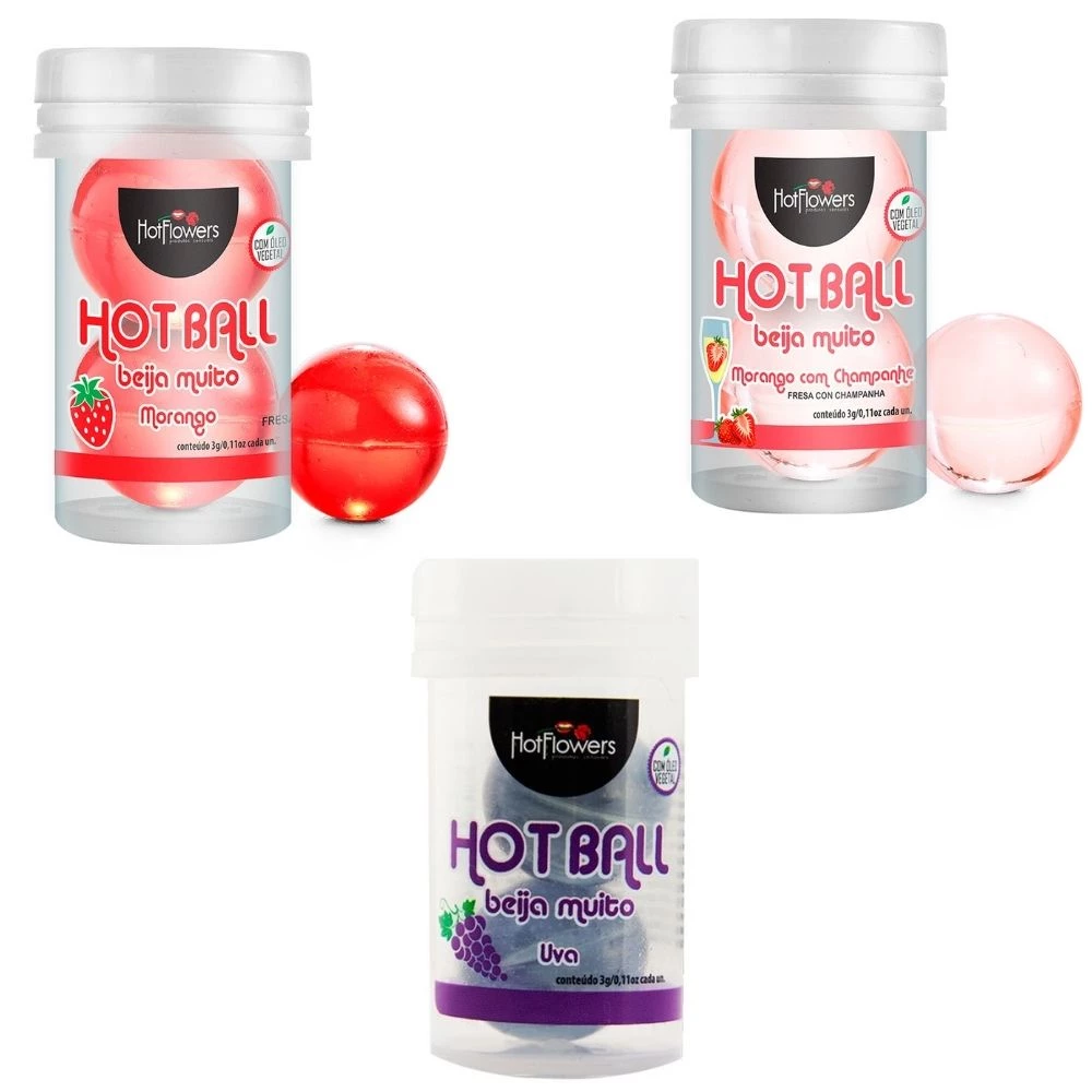 Bola Explosiva Íntima de Placer Hot Ball Plus Doble Hot Flowers