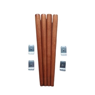Pé palito 50 cm para puff banco mesa com 4 uni + 4 chapas