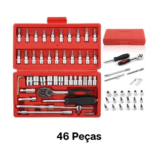 Kit Chaves Jogo Catraca Revers Vel Soquetes Pe As Maleta Shopee Brasil