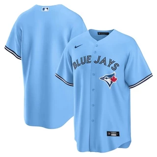 Masculino Camisa MLB Toronto Blue Jays Regata Azul Claro Da Equipe Camiseta De Beisebol Jersey