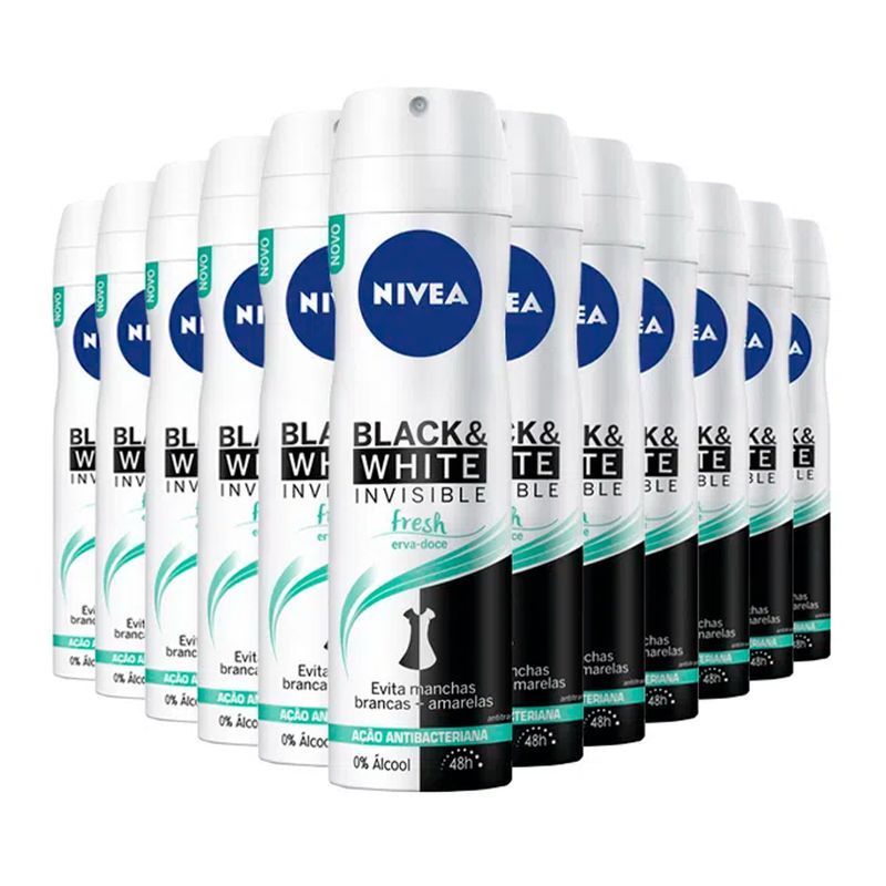 NIVEA Lufterfrischer Invisible For Black&White Fresh – Deo-Spray Für Damen, 150 Ml