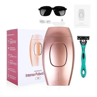 Depilador a Laser IPL 600000 Definitiva de Pelos Bivolt Rosa